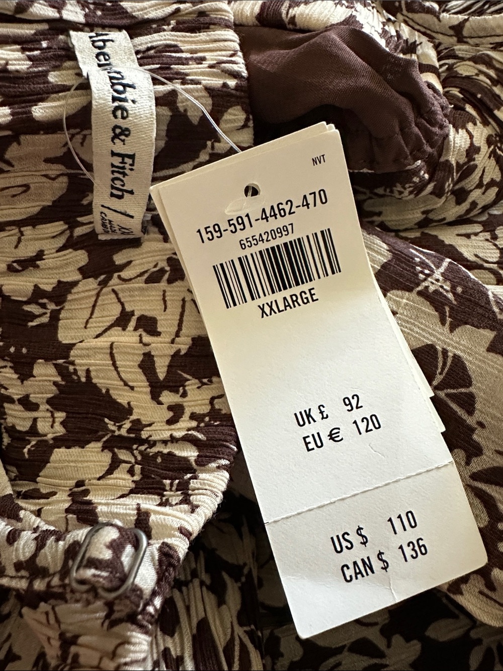 NWT Abercrombie & Fitch Julia Slip Cutout Maxi Dress size XXL - Picture 4 of 4